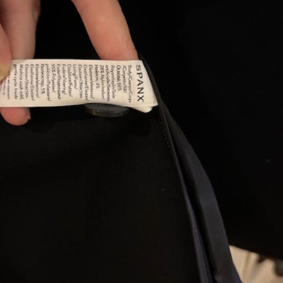 NWT SPANX PERFECT COLLARLESS BLAZER Black xs - Picture 7 of 7